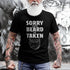 Men's Sorry This Beard Is Taken Print T-shirt