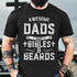 Men's Awesome Dads Have Bibles & Beards Print T-shirt