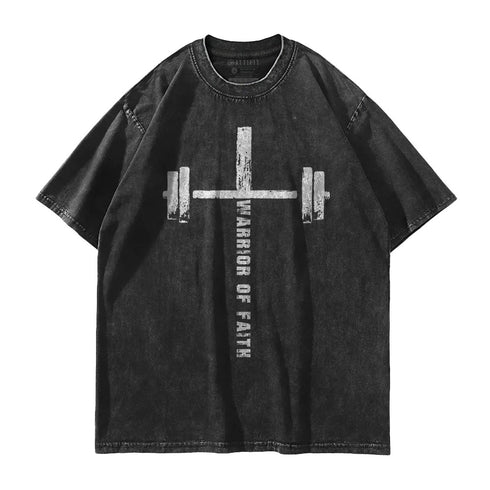 Men's Warrior Of Faith Washed T-Shirt