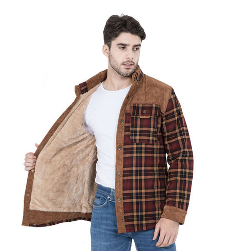 Men‘s Warm Pocket Casual Jacket Outwear