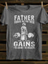 Unisex Father Forgive Me for These Gains I'm about To Receive T-shirt