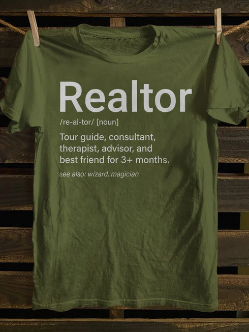 Unisex Real Estate Realtor Definition T-shirt