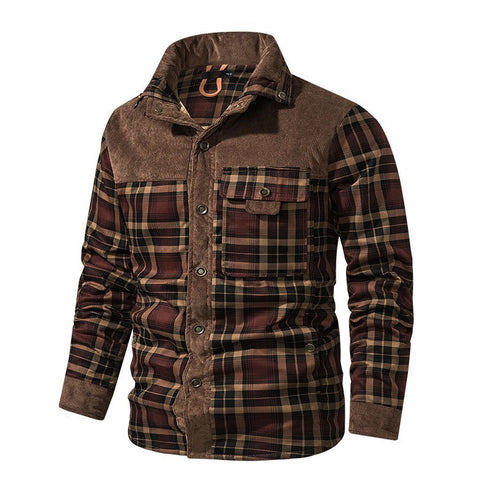 Men‘s Warm Pocket Casual Jacket Outwear