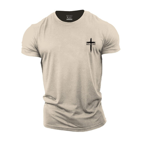 Men's Believe Cross Cotton T-Shirt