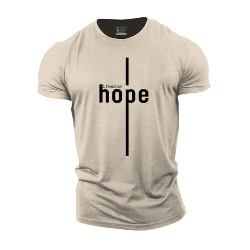 Men's I Found My Hope Print Cotton T-shirts