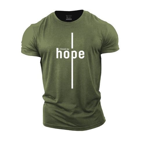 Men's I Found My Hope Print Cotton T-shirts