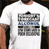 Men's Tonight's Forecast Alcohol Low Standards Poor Decisions T-shirt