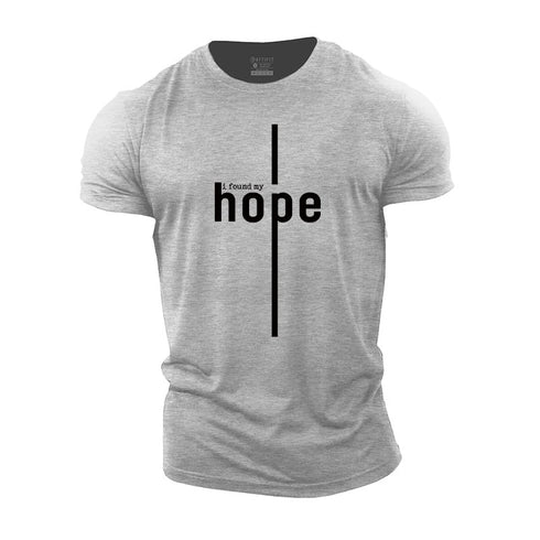 Men's I Found My Hope Print Cotton T-shirts