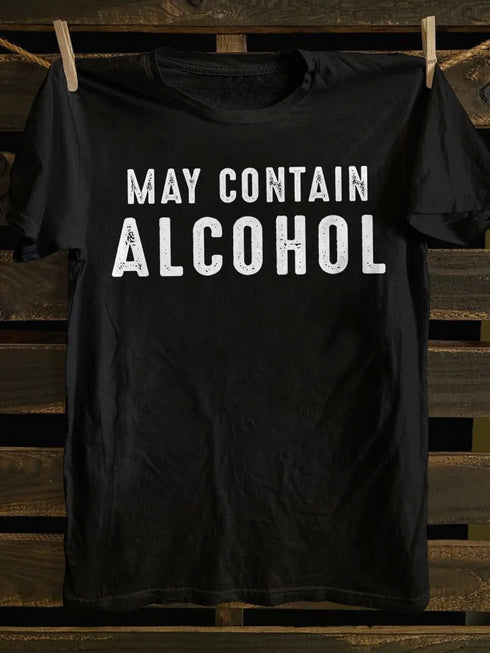 Unisex May Contain Alcohol Funny T-shirt