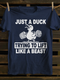 Unisex Just A Duck Trying To Lift Like A Beast T-shirt
