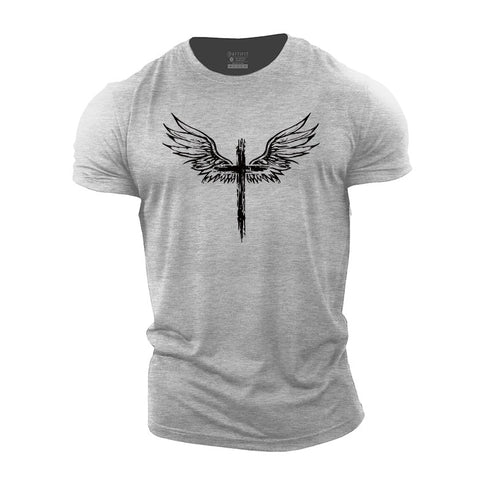 Men's Wings Cross Print T-shirts