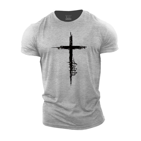 Men's Cross Faith Cotton T-Shirt