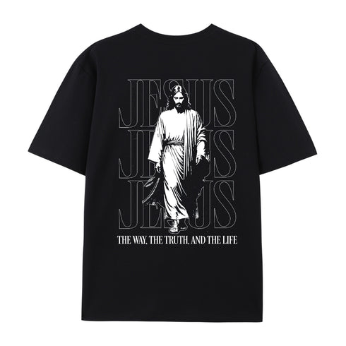 Men's Jesus The Way The Truth And The Life Cotton T-Shirt