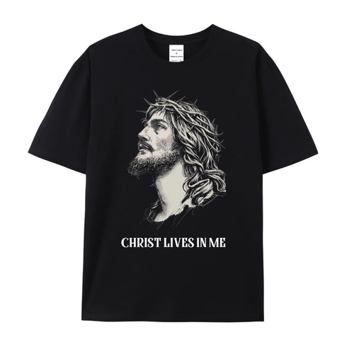 Unisex CHRIST LIVES IN ME Cotton T-Shirt