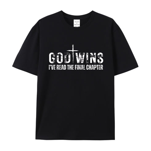 Unisex God Wins Cotton T-Shirt