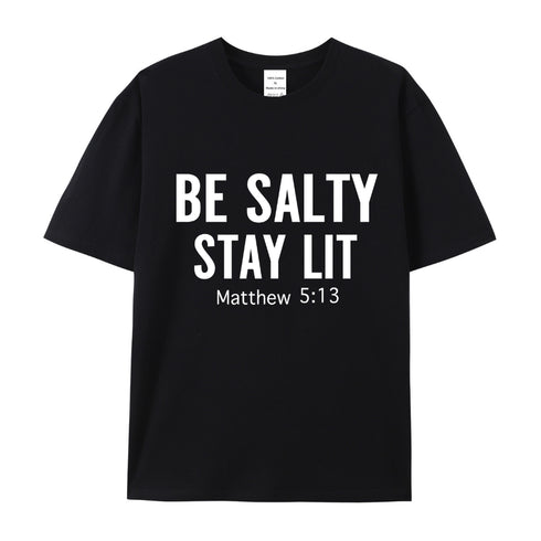 Men's Be Salty Stay Lit Cotton T-Shirt