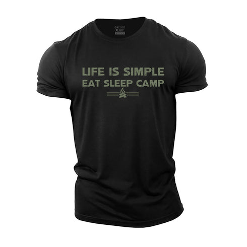Men's Life Is Simple Cotton T-Shirt