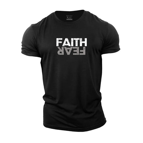 Men's Faith Fear Cotton T-Shirt