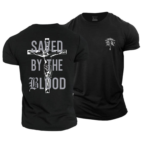 Men's Saved By The Blood Cotton T-Shirt