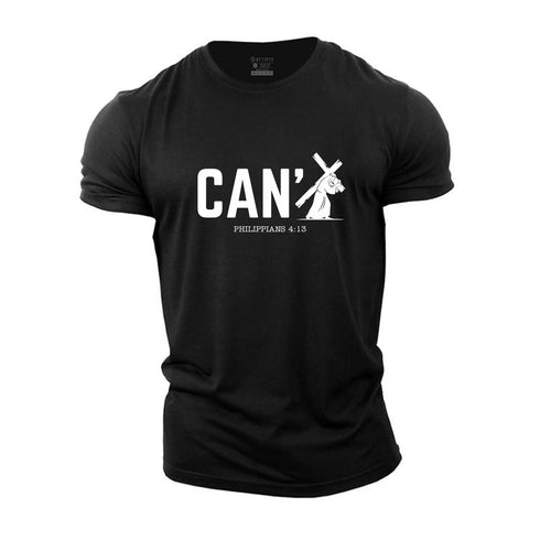 Men's I Can't But He Can Cotton T-Shirt