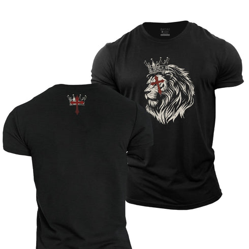 Men's Lion Cross Cotton T-Shirt