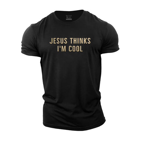Men's Jesus Thinks I'm Cool Cotton T-Shirt