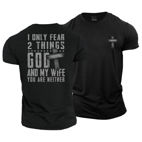 Men's God and Wife Cotton T-Shirt