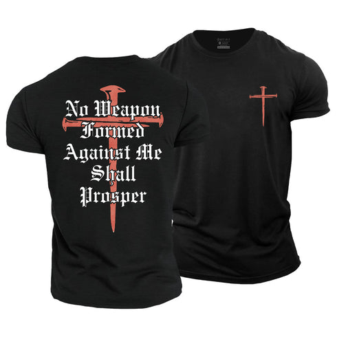 Unisex No Weapon Formed Against Me Shall Prosper Cotton T-Shirt