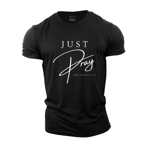Unisex Just Pray Cotton T-Shirt