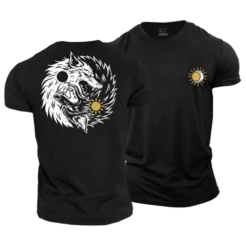 Men's Hati & Sköll Wolves Cotton T-Shirt