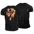 Men's Lion and Cross Cotton T-Shirt