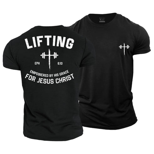 Men's Lifting for Jesus Christ Cotton T-Shirt
