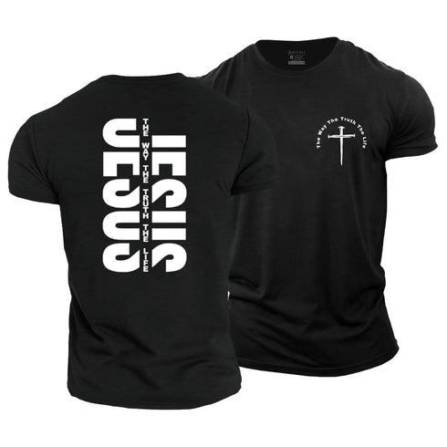Men's Jesus The Way The Truth The Life Cotton T-Shirt