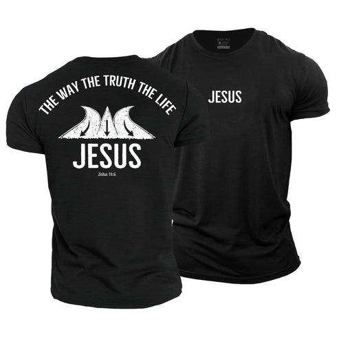 Men's Jesus, The Way The Truth The Life Cotton T-Shirt