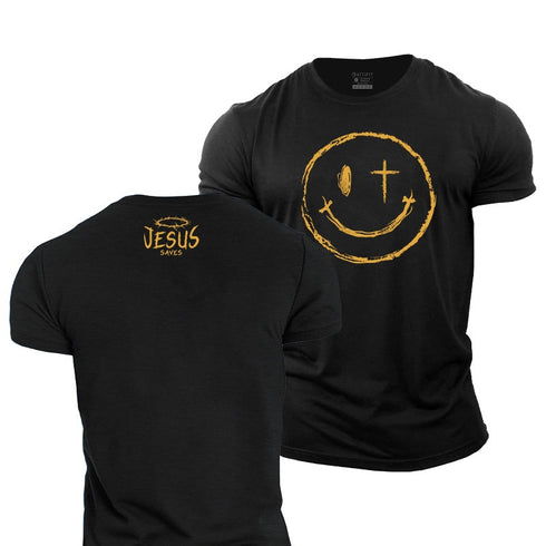 Men's Jesus Saves Cotton T-Shirt