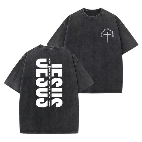 Unisex Jesus The Way The Truth The Life Washed T-Shirt