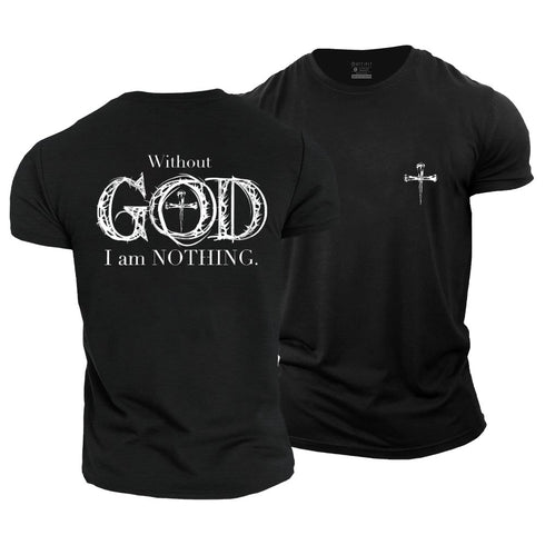 Men's Without God I'm Nothing Cotton T-Shirt