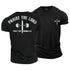 Men's Praise The Lord, Pass The Dumbbells Cotton T-Shirt