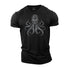 Men's Viking Rune Octopus Cotton T-Shirt