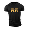 Men's Real Men Pray Cotton T-Shirt