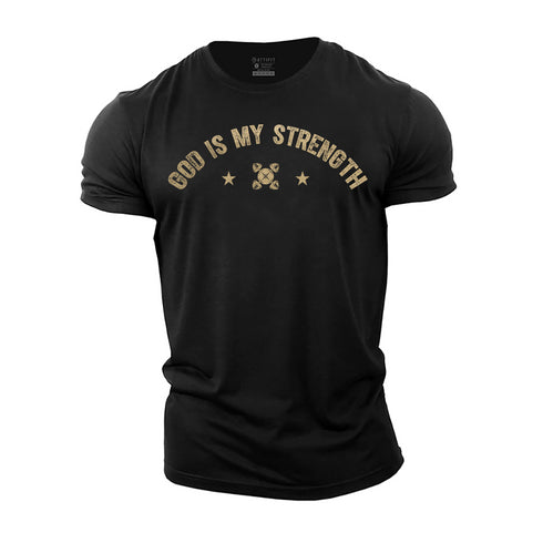 Men's God Is My Strength Cotton T-Shirt