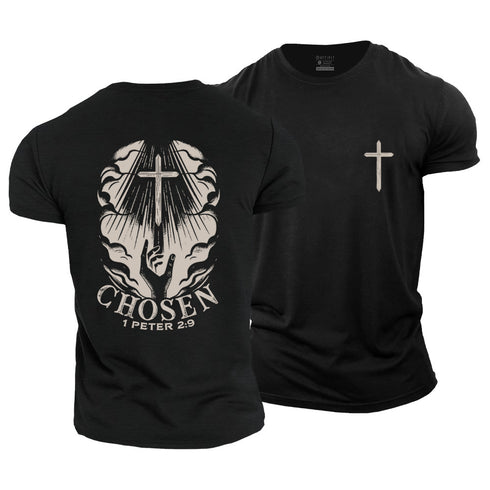 Men's Chosen 1 Peter 2:9 Cotton T-Shirt