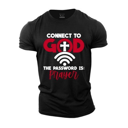 Unisex Connect to God Wifi Cotton T-Shirt