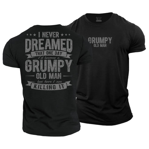 Men's Grumpy Old Man Cotton T-Shirt