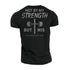 Men's Not by My Strength but His Cotton T-Shirt