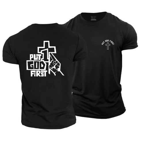 Men's Put God First Cotton T-Shirt