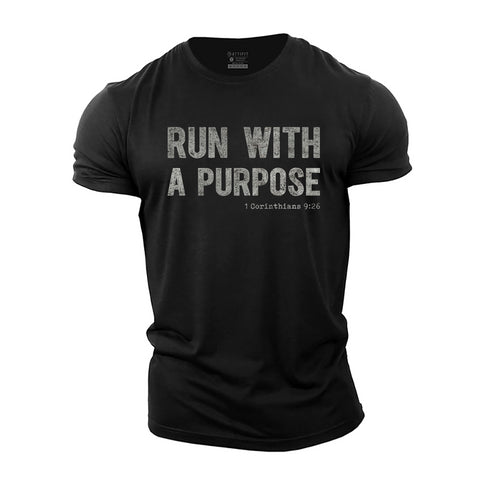 Men's Run with A Purpose Cotton T-Shirt