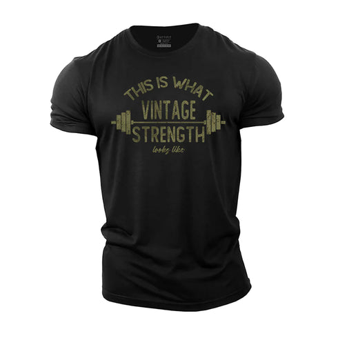 Men's This Is What Vintage Strength Looks Like Cotton T-Shirt