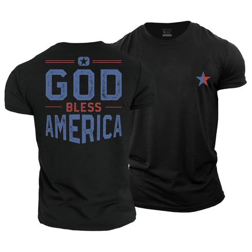 Men's God Bless America Cotton T-Shirt