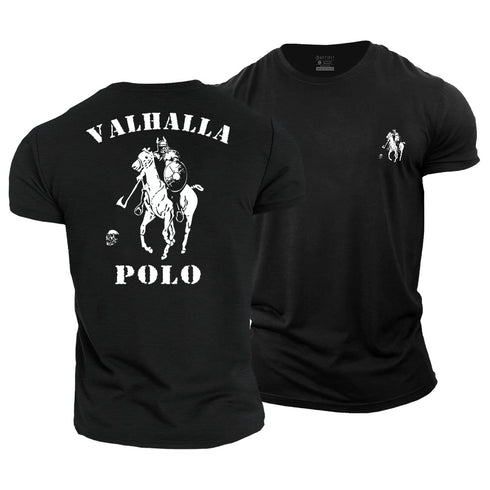 Men's Viking Valhalla Polo Cotton T-Shirt